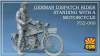 Copper State Models F32-060 German Dispatch Rider standing with a motorcycle (Motorcycle not included) 1/32